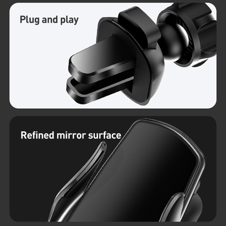 M3 Infrared lnduction Wireless Fast Charging Air Outlet Car Holder(Black) - Wireless Charger Holders by PMC TechLife | Online Shopping South Africa | PMC TechLife | Buy Now Pay Later Mobicred