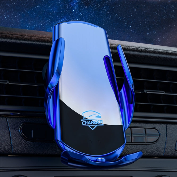 Q3S Infrared lnduction Wireless Fast Charging Air Outlet Car Holder(Blue) - Wireless Charger Holders by PMC TechLife | Online Shopping South Africa | PMC TechLife | Buy Now Pay Later Mobicred