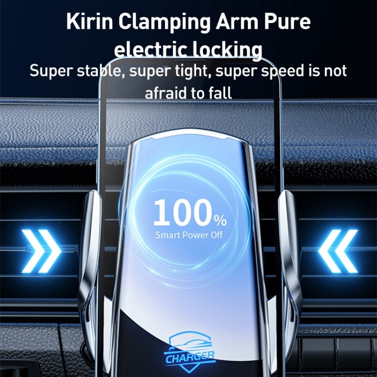 Q3S Infrared lnduction Wireless Fast Charging Air Outlet Car Holder(Silver) - Wireless Charger Holders by PMC TechLife | Online Shopping South Africa | PMC TechLife | Buy Now Pay Later Mobicred