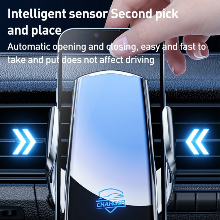 Q3S Infrared lnduction Wireless Fast Charging Air Outlet Car Holder(Blue) - Wireless Charger Holders by PMC TechLife | Online Shopping South Africa | PMC TechLife | Buy Now Pay Later Mobicred