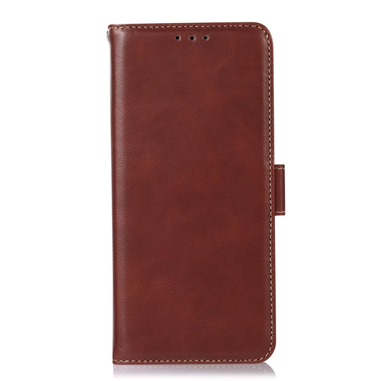 For Xiaomi Redmi 13C 4G/5G/Poco C65/Poco M6 Magnetic Crazy Horse Texture Genuine Leather RFID Phone Case(Brown) - Xiaomi Cases by PMC TechLife | Online Shopping South Africa | PMC TechLife | Buy Now Pay Later Mobicred
