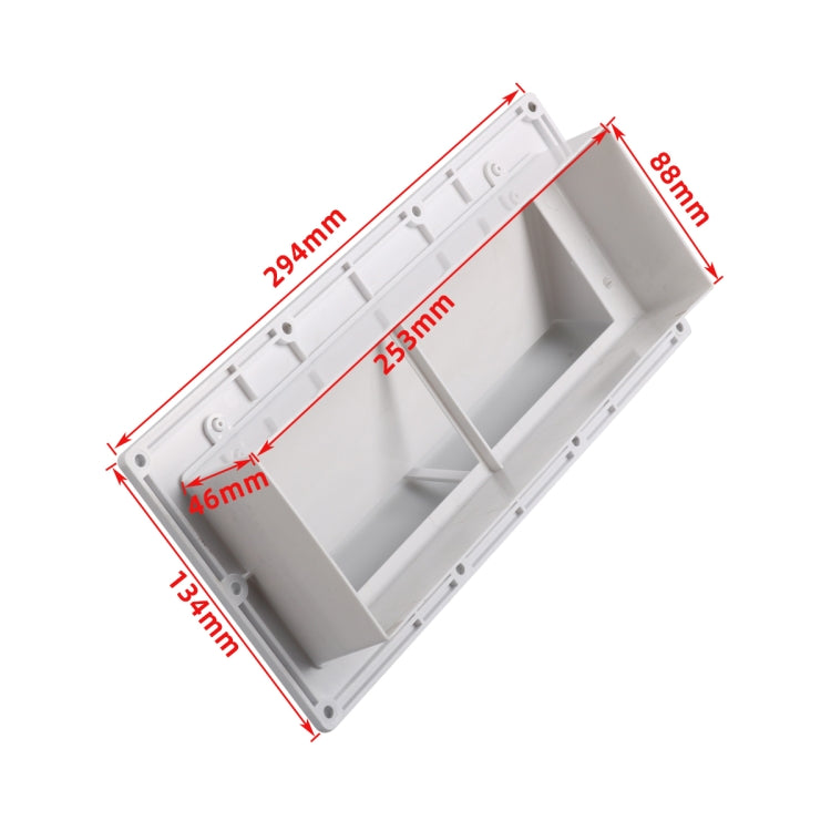 A8664 RV Range Hood Vent Exhaust Vent Cover with 10pcs Screws(White) - Air Conditioning System by PMC TechLife | Online Shopping South Africa | PMC TechLife | Buy Now Pay Later Mobicred