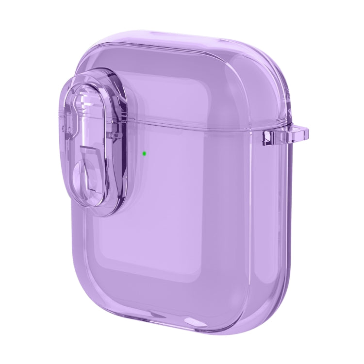 For AirPods 1 / 2 Ice Crystals Shockproof Earphone Protective Case(Purple) - For AirPods 1/2 by PMC Jewellery | Online Shopping South Africa | PMC Jewellery | Buy Now Pay Later Mobicred