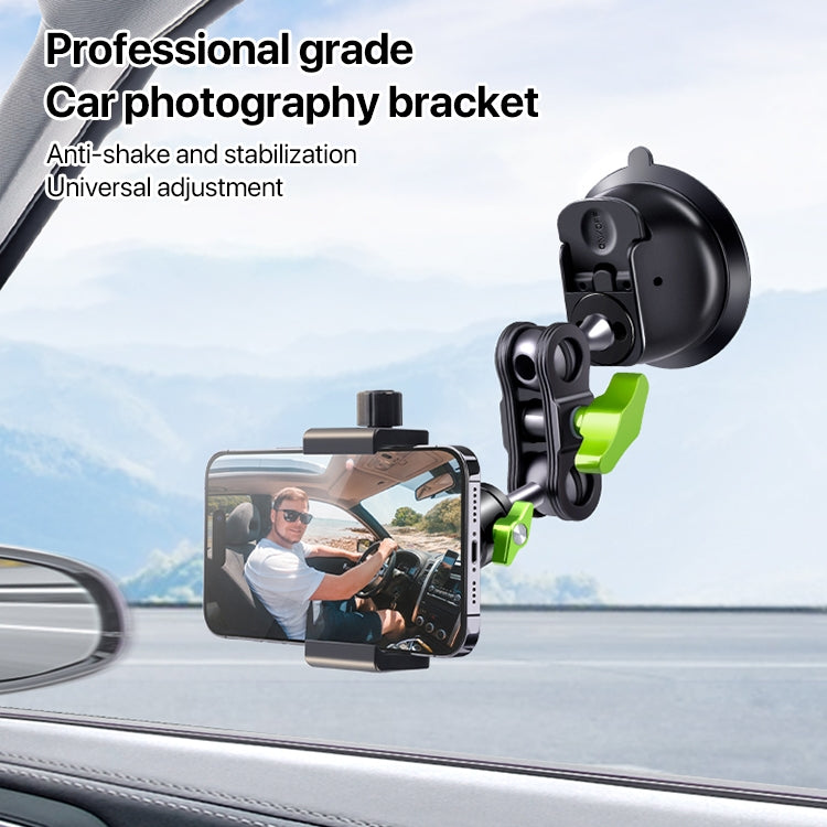 Single Suction Cup Pea Clamp Arm Holder 33cm with Knob Phone Clamp - Car Holders by PMC TechLife | Online Shopping South Africa | PMC TechLife | Buy Now Pay Later Mobicred