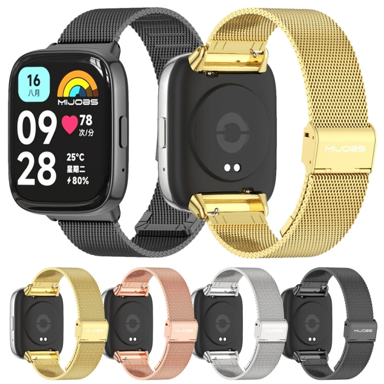 For Redmi Watch 3 Lite / Watch 3 Active Mijobs Milan Buckle Metal Watch Band(Silver) - free shipping - PMC TechLife - Order now!