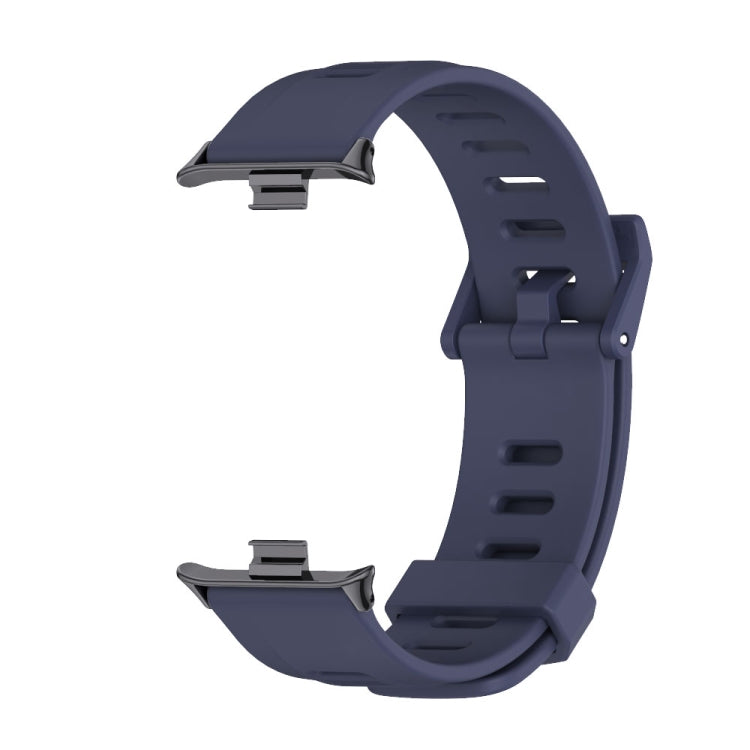 For Xiaomi Smart Band 9 Pro / 8 Pro Mijobs Flat Hole Breathable Silicone Watch Band(Midnight Blue+Black) - free shipping - PMc TechLife - Order now!