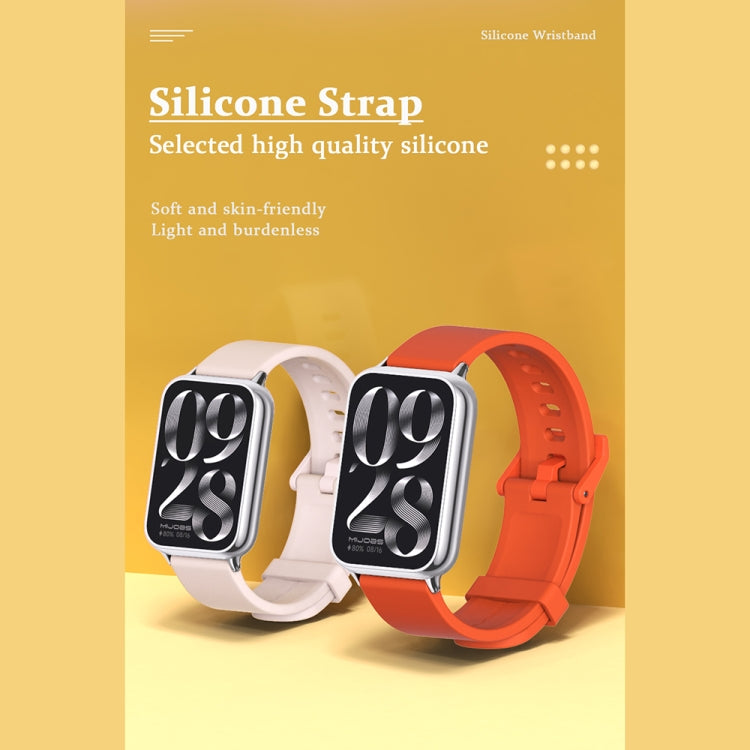 For Xiaomi Smart Band 9 Pro / 8 Pro Mijobs Silicone Breathable Watch Band(Grey+Silver) - free shipping - PMc TechLife - Order now!