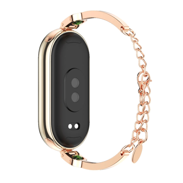 For Xiaomi Smart Band 10 / 9 / 8 Mijobs Ruyi Beauty Bracelet Watch Band(Rose Gold Green) - free shipping - PMC TechLife - Order now!
