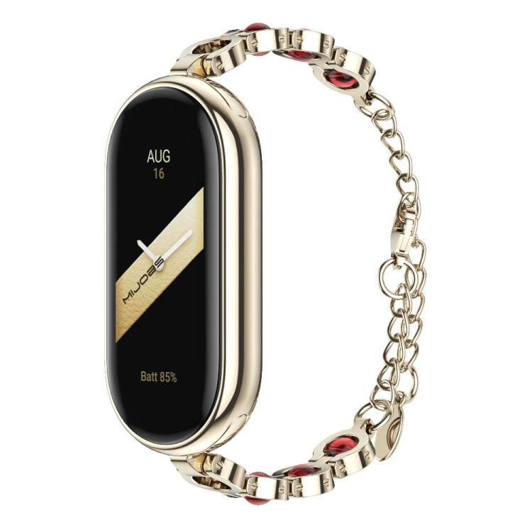 For Xiaomi Smart Band 10 / 9 / 8 Mijobs Mermaid Beauty Bracelet Watch Band(Light Gold Red) - free shipping - PMC TechLife - Order now!
