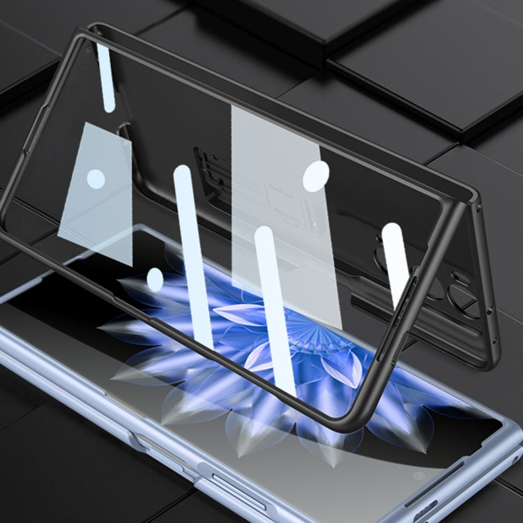 For Honor Magic VS2 GKK Integrated Ultra-thin Shockproof Phone Case with Holder(Black) - Honor Cases by PMC TechLife | Online Shopping South Africa | PMC TechLife | Buy Now Pay Later Mobicred