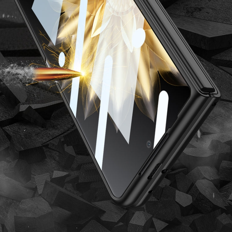 For Honor Magic VS2 GKK Integrated Ultra-thin Shockproof Phone Case with Holder(Black) - Honor Cases by PMC TechLife | Online Shopping South Africa | PMC TechLife | Buy Now Pay Later Mobicred