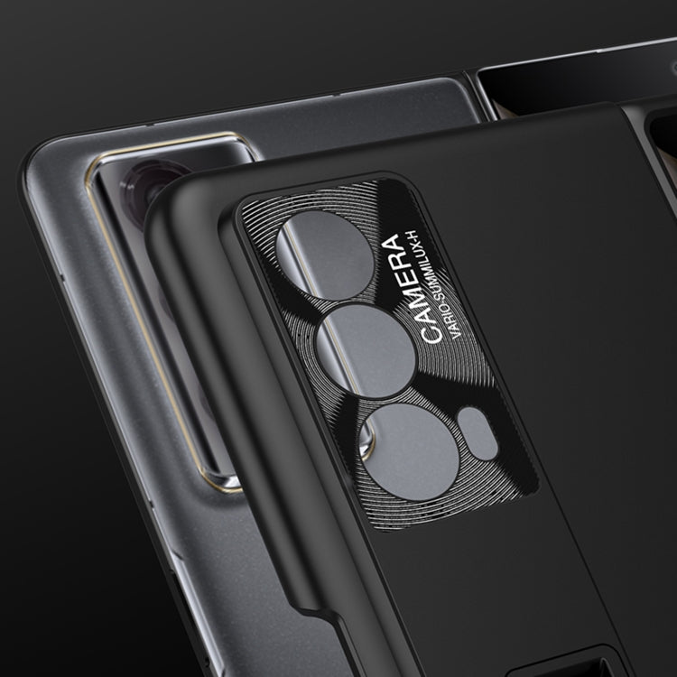 For Honor Magic VS2 GKK Integrated Ultra-thin Shockproof Phone Case with Holder(Black) - Honor Cases by PMC TechLife | Online Shopping South Africa | PMC TechLife | Buy Now Pay Later Mobicred