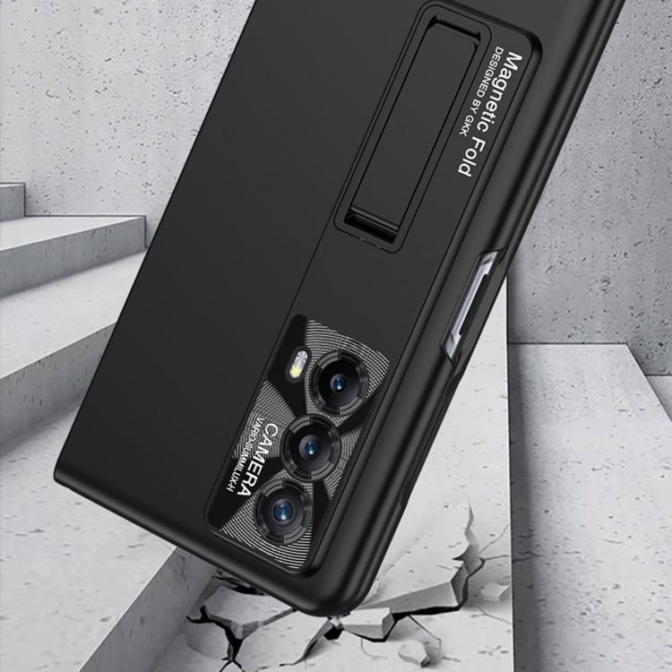 For Honor Magic VS2 GKK Integrated Ultra-thin Shockproof Phone Case with Holder(Black) - Honor Cases by PMC TechLife | Online Shopping South Africa | PMC TechLife | Buy Now Pay Later Mobicred