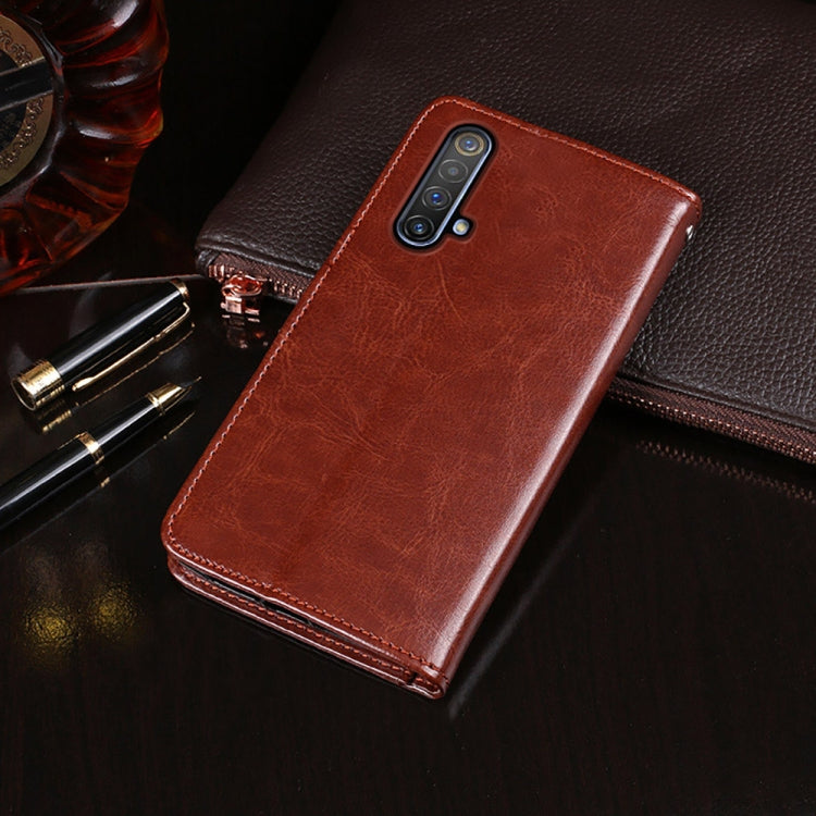 For OPPO Realme X3 idewei Crazy Horse Texture Horizontal Flip Leather Case with Holder & Card Slots & Wallet(Red) - Realme Cases by idewei | Online Shopping South Africa | PMC TechLife | Buy Now Pay Later Mobicred