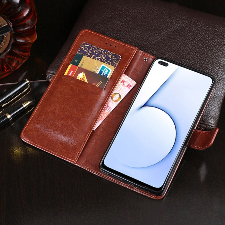 For OPPO Realme X3 idewei Crazy Horse Texture Horizontal Flip Leather Case with Holder & Card Slots & Wallet(Red) - Realme Cases by idewei | Online Shopping South Africa | PMC TechLife | Buy Now Pay Later Mobicred