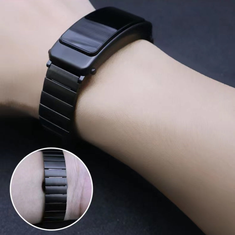 For Huawei Band 7 / B3 / Watch Fit Mini One Bead Butterfly Buckle Stainless Steel Watch Band(Rose Gold) - free shipping - PMC TechLife - Order now!