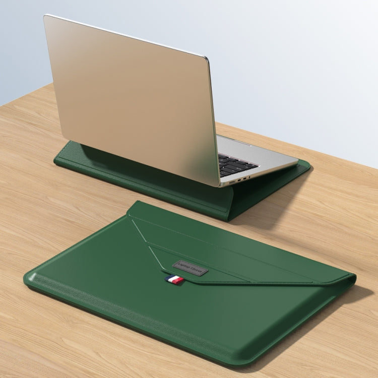 For 15.4/15.6/16.1 inch Envelope Holder Laptop Sleeve Bag(Dark Green) - free shipping - PMC Jewellery - Order now!