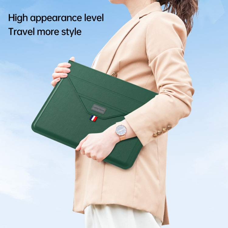 For 15.4/15.6/16.1 inch Envelope Holder Laptop Sleeve Bag(Dark Green) - free shipping - PMC Jewellery - Order now!
