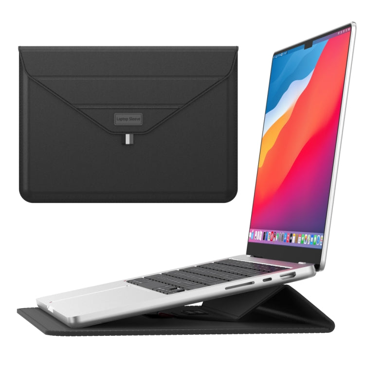 For 15.4/15.6/16.1 inch Envelope Holder Laptop Sleeve Bag(Black) - 15.6 - 17 inch by PMC Jewellery | Online Shopping South Africa | PMC Jewellery | Buy Now Pay Later Mobicred