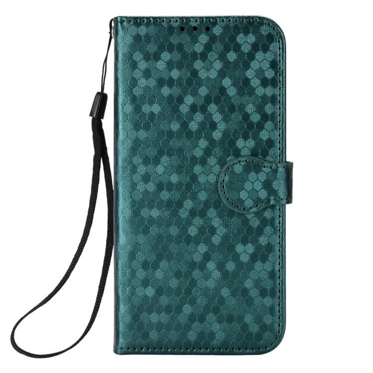 For Infinix Hot 40 / Hot 40 Pro 4G 2024 Honeycomb Dot Texture Leather Phone Case(Green) - free shipping - PMC Jewellery - Order now!