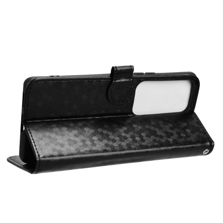 For vivo S18 5G / V30 5G Honeycomb Dot Texture Leather Phone Case(Black) - S18 Cases by PMC TechLife | Online Shopping South Africa | PMC TechLife | Buy Now Pay Later Mobicred