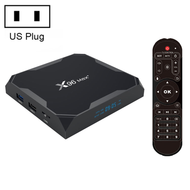 X96 max+ 4K Smart TV Box, Android 9.0, Amlogic S905X3 Quad-Core Cortex-A55,4GB+32GB, Support LAN, AV, 2.4G/5G WiFi, USBx2,TF Card, US Plug - free shipping - PMC TechLife - Order now!
