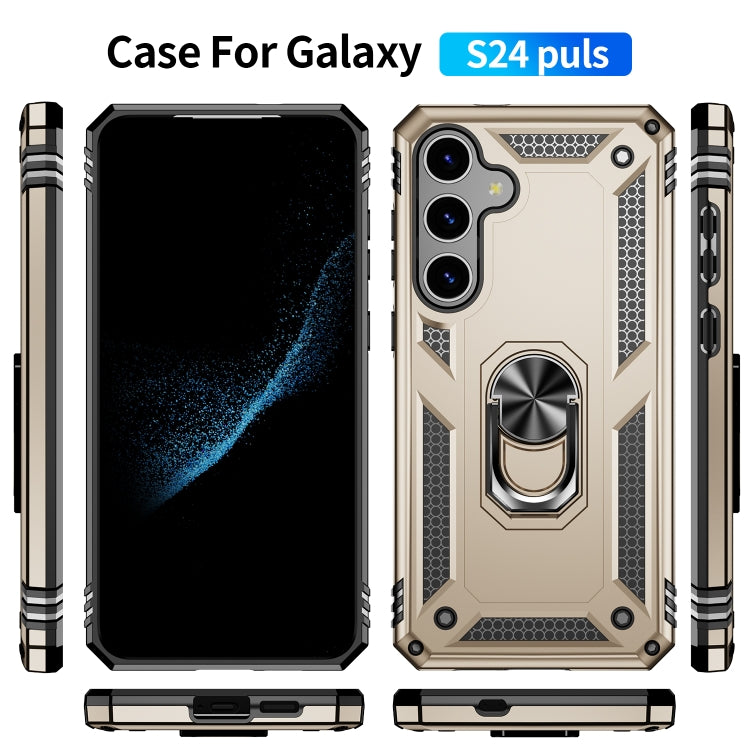 For Samsung Galaxy S24 5G Shockproof TPU + PC Phone Case(Gold) - Galaxy S24 5G Cases by PMC TechLife | Online Shopping South Africa | PMC TechLife