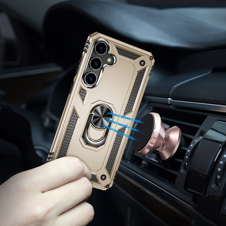 For Samsung Galaxy S24 5G Shockproof TPU + PC Phone Case(Gold) - Galaxy S24 5G Cases by PMC TechLife | Online Shopping South Africa | PMC TechLife