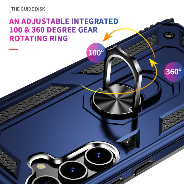 For Samsung Galaxy S24 5G Shockproof TPU + PC Phone Case(Blue) - Galaxy S24 5G Cases by PMC TechLife | Online Shopping South Africa | PMC TechLife