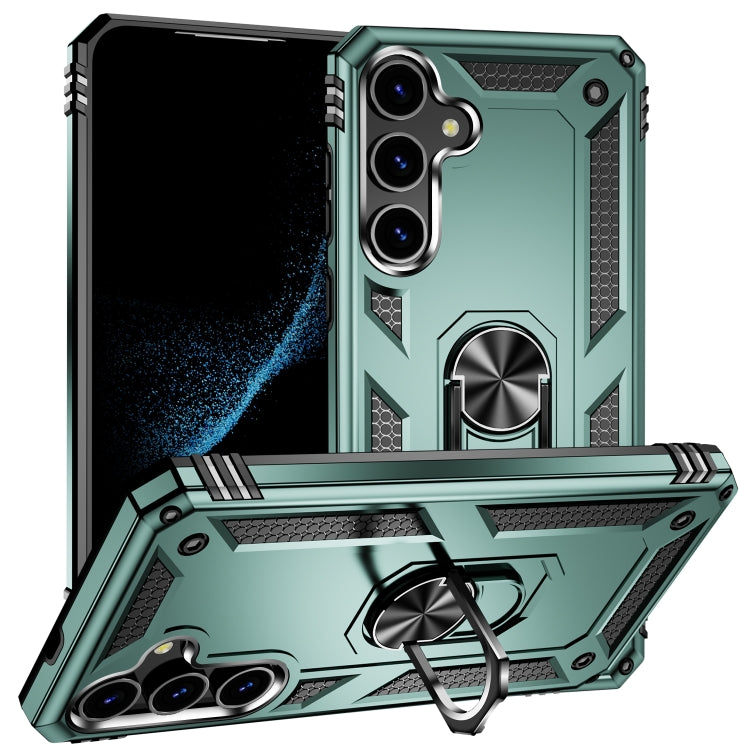For Samsung Galaxy S24+ 5G Shockproof TPU + PC Phone Case(Dark Green) - Galaxy S24+ 5G Cases by PMC TechLife | Online Shopping South Africa | PMC TechLife