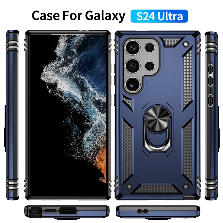 For Samsung Galaxy S24 Ultra 5G Shockproof TPU + PC Phone Case(Blue) - Galaxy S24 Ultra 5G Cases by PMC TechLife | Online Shopping South Africa | PMC TechLife