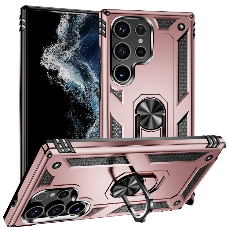 For Samsung Galaxy S24 Ultra 5G Shockproof TPU + PC Phone Case(Rose Gold) - Galaxy S24 Ultra 5G Cases by PMC TechLife | Online Shopping South Africa | PMC TechLife