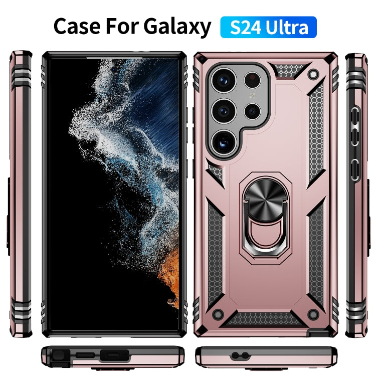 For Samsung Galaxy S24 Ultra 5G Shockproof TPU + PC Phone Case(Rose Gold) - Galaxy S24 Ultra 5G Cases by PMC TechLife | Online Shopping South Africa | PMC TechLife