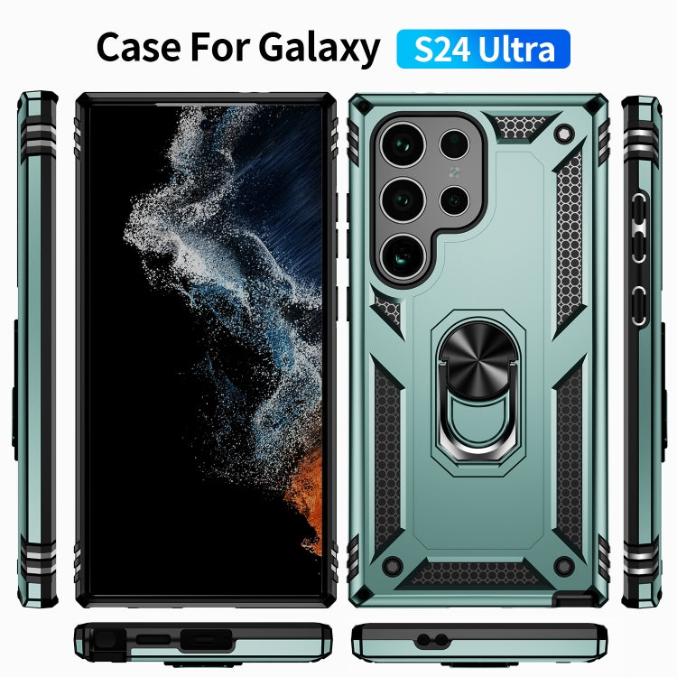 For Samsung Galaxy S24 Ultra 5G Shockproof TPU + PC Phone Case(Dark Green) - Galaxy S24 Ultra 5G Cases by PMC TechLife | Online Shopping South Africa | PMC TechLife