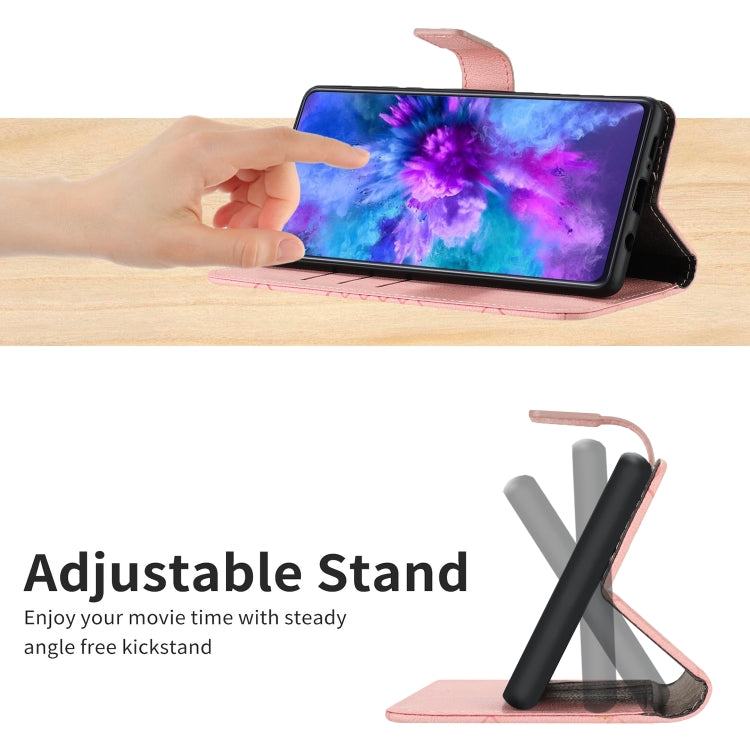 For Motorola Moto G Play 5G 2024 Rhombic Grid Texture Leather Phone Case(Pink) - Motorola Cases by PMC Jewellery | Online Shopping South Africa | PMC Jewellery | Buy Now Pay Later Mobicred