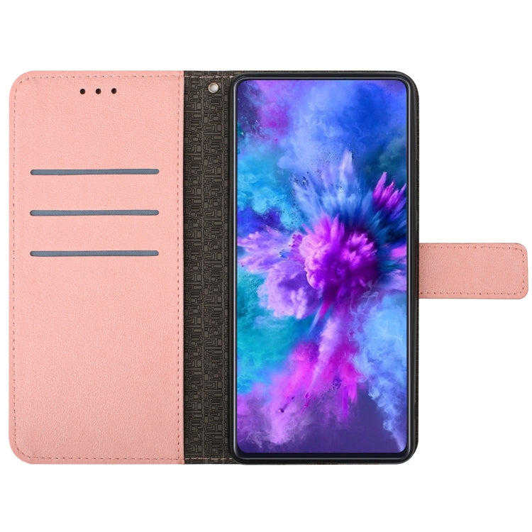 For Motorola Edge 5G 2024 Rhombic Grid Texture Leather Phone Case(Pink) - free shipping - PMC Jewellery - Order now!