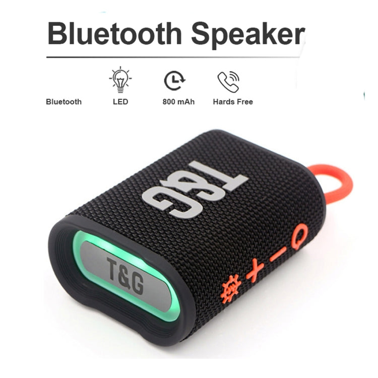 T&G TG396 Outdoor Portable Ambient RGB Light IPX7 Water-resistant Bluetooth Speaker(Army Green) - Water-resistant Speaker by T&G | Online Shopping South Africa | PMC Jewellery | Buy Now Pay Later Mobicred