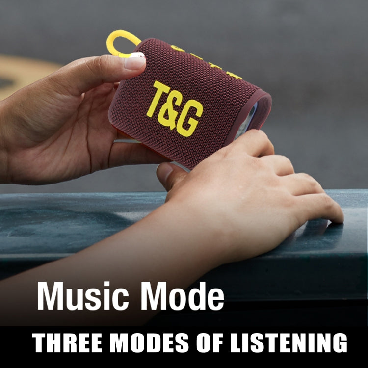 T&G TG396 Outdoor Portable Ambient RGB Light IPX7 Waterproof Bluetooth Speaker(Blue) - free shipping - PMC Jewellery - Order now!