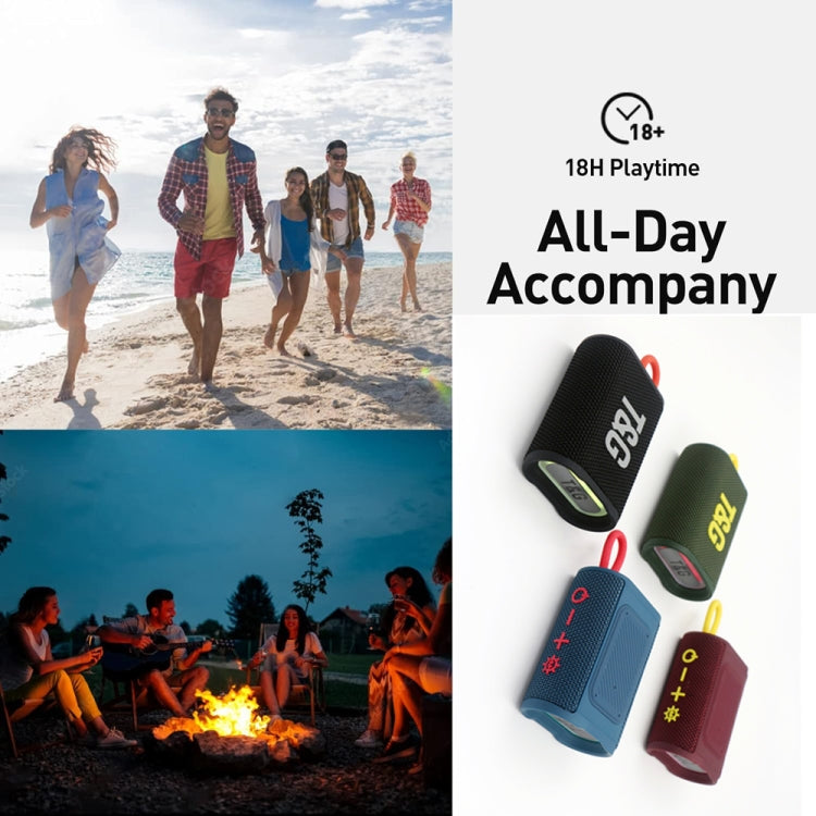 T&G TG396 Outdoor Portable Ambient RGB Light IPX7 Water-resistant Bluetooth Speaker(Army Green) - Water-resistant Speaker by T&G | Online Shopping South Africa | PMC Jewellery | Buy Now Pay Later Mobicred