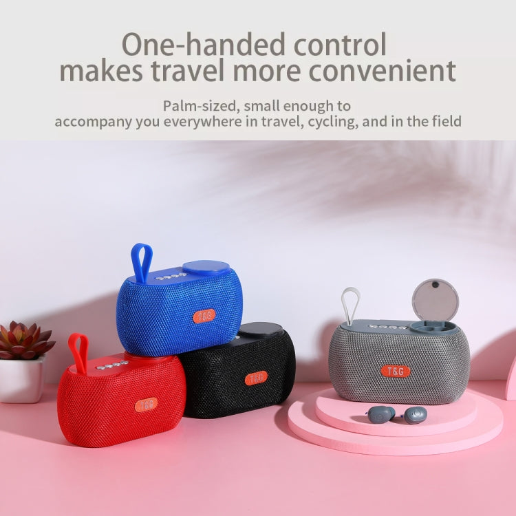 T&G TG810 2 in 1 Portable Outdoor Speaker + Mini Wireless Bluetooth Earphone(Blue) - free shipping - PMC Jewellery - Order now!