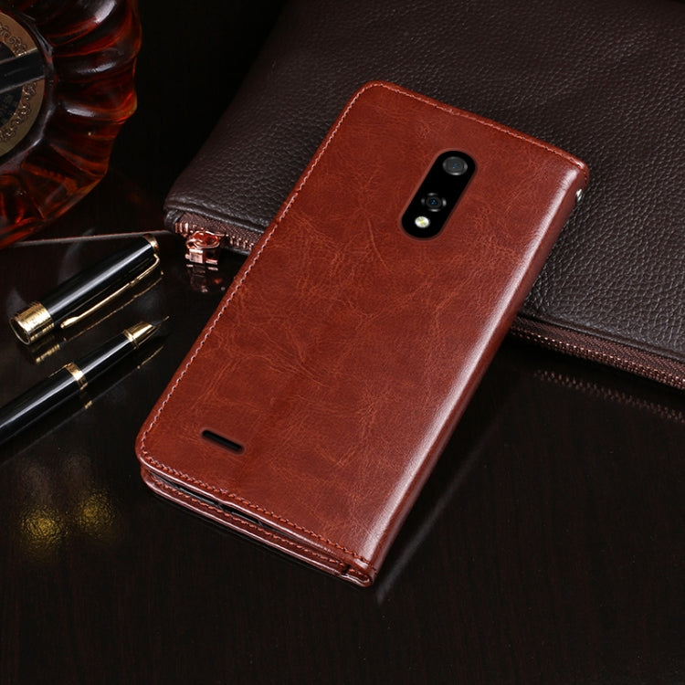 For Ulefone Note 8P idewei Crazy Horse Texture Horizontal Flip Leather Case with Holder & Card Slots & Wallet(Rose Red) - Ulefone Cases by idewei | Online Shopping South Africa | PMC Jewellery | Buy Now Pay Later Mobicred