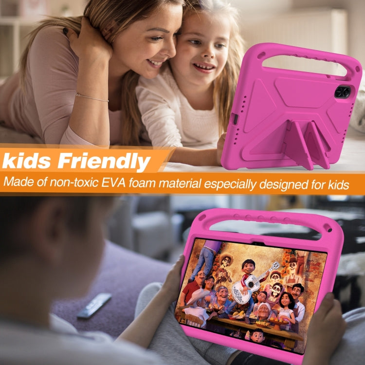 For Honor Pad X9 / X8 Pro Handle Portable EVA Shockproof Tablet Case(Rose Red) - Honor by PMC TechLife | Online Shopping South Africa | PMC TechLife | Buy Now Pay Later Mobicred