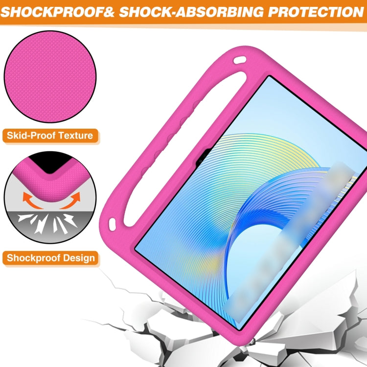 For Honor Pad X9 / X8 Pro Handle Portable EVA Shockproof Tablet Case(Rose Red) - Honor by PMC TechLife | Online Shopping South Africa | PMC TechLife | Buy Now Pay Later Mobicred