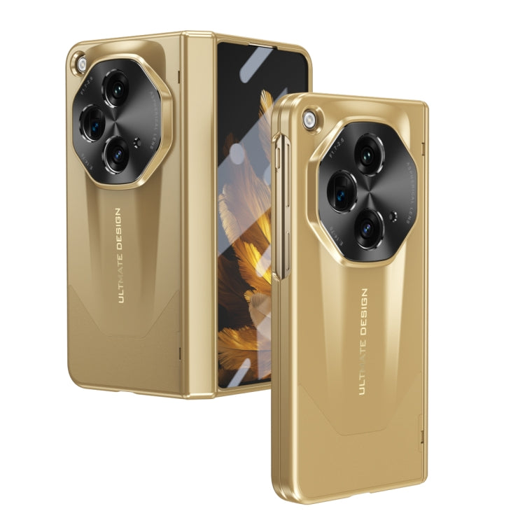 For OPPO Find N3 / OnePlus Open Integrated Frosted Electroplating Full Coverage Phone Case(Gold) - OnePlus Cases by PMC TechLife | Online Shopping South Africa | PMC TechLife | Buy Now Pay Later Mobicred