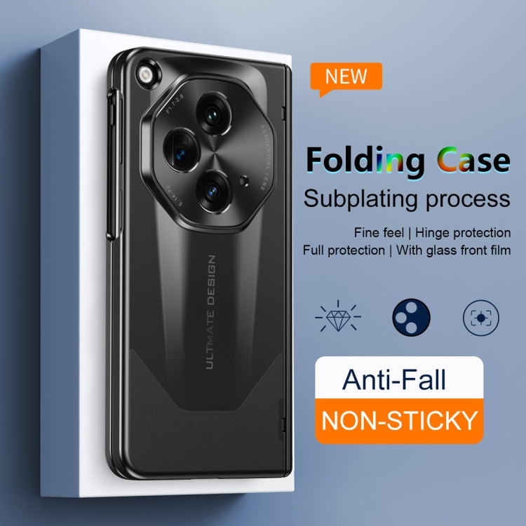 For OPPO Find N3 / OnePlus Open Integrated Frosted Electroplating Full Coverage Phone Case with Pen/Pen Slots(Green) - OnePlus Cases by PMC TechLife | Online Shopping South Africa | PMC TechLife | Buy Now Pay Later Mobicred