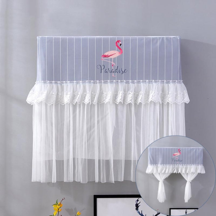 Do Not Take Dust-proof And Anti Direct Blowing Simple Wind Hanging Machine Air Conditioner Moon Cover, Size:Width 80 �� Thickness 20 �� Height 90cm(Striped Flamingo) - free shipping - PMC TechLife - Order now!