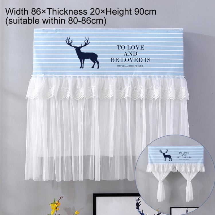 Do Not Take Dust-proof And Anti Direct Blowing Simple Wind Hanging Machine Air Conditioner Moon Cover, Size:Width 86 �� Thickness 20 �� Height 90cm(Striped Deer) - free shipping - PMC TechLife - Order now!