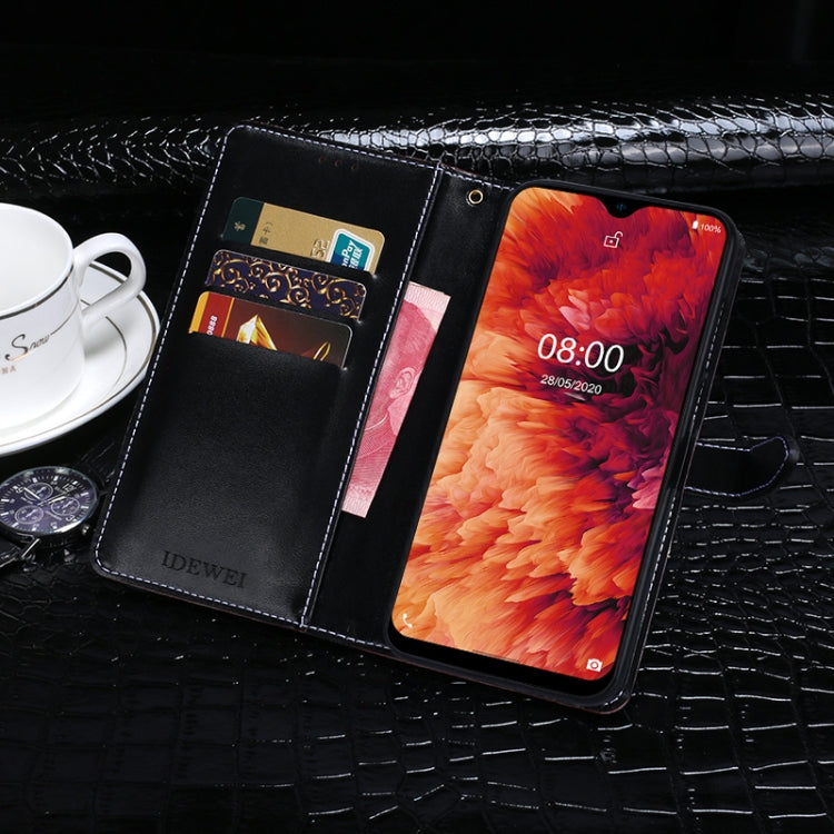 For Ulefone Note 8P idewei Crocodile Texture Horizontal Flip Leather Case with Holder & Card Slots & Wallet(Black) - Ulefone Cases by PMC Jewellery | Online Shopping South Africa | PMC Jewellery | Buy Now Pay Later Mobicred