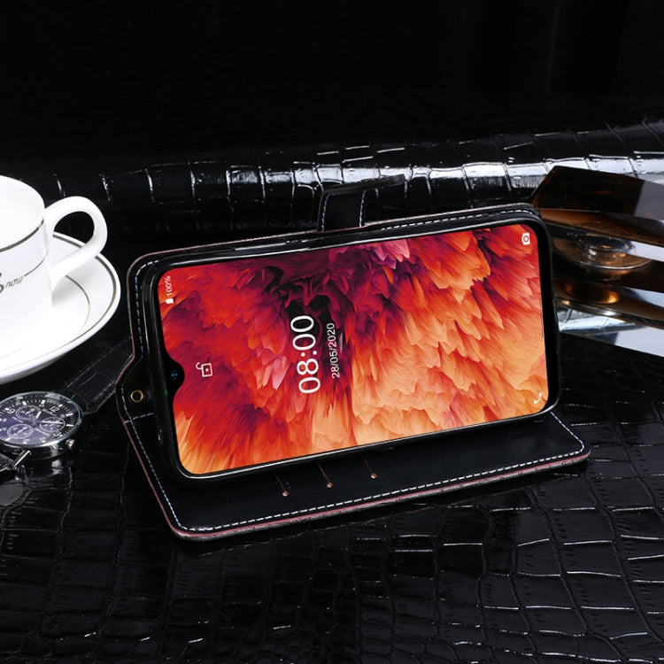 For Ulefone Note 8P idewei Crocodile Texture Horizontal Flip Leather Case with Holder & Card Slots & Wallet(Black) - Ulefone Cases by PMC Jewellery | Online Shopping South Africa | PMC Jewellery | Buy Now Pay Later Mobicred
