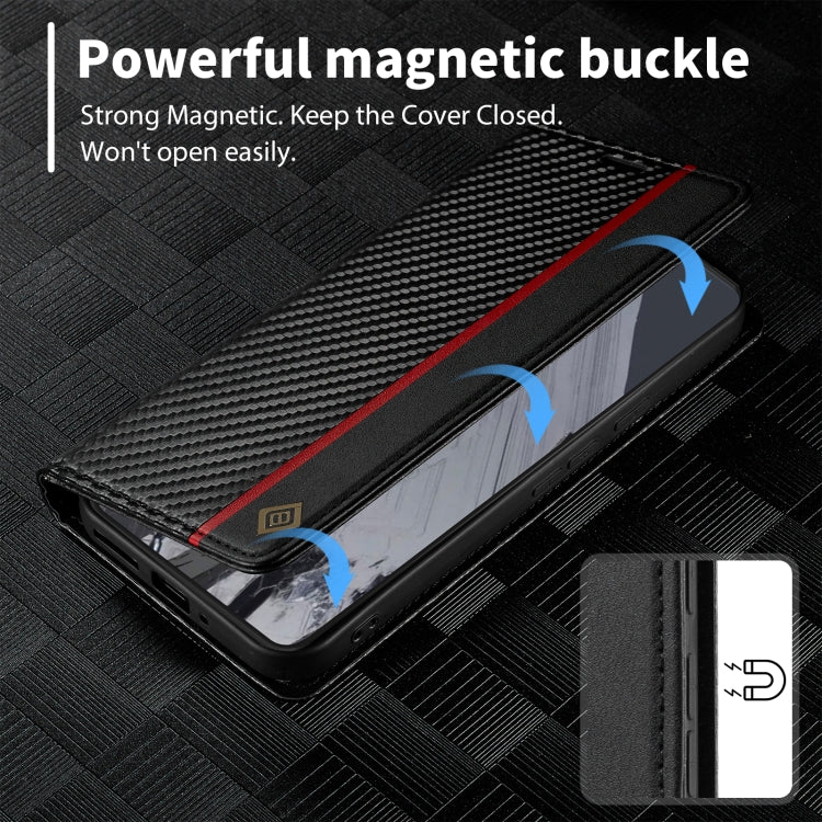 For Google Pixel 9 LC.IMEEKE Carbon Fiber Leather Phone Case(Vertical Black) - Google Cases by LC.IMEEKE | Online Shopping South Africa | PMC TechLife | Buy Now Pay Later Mobicred